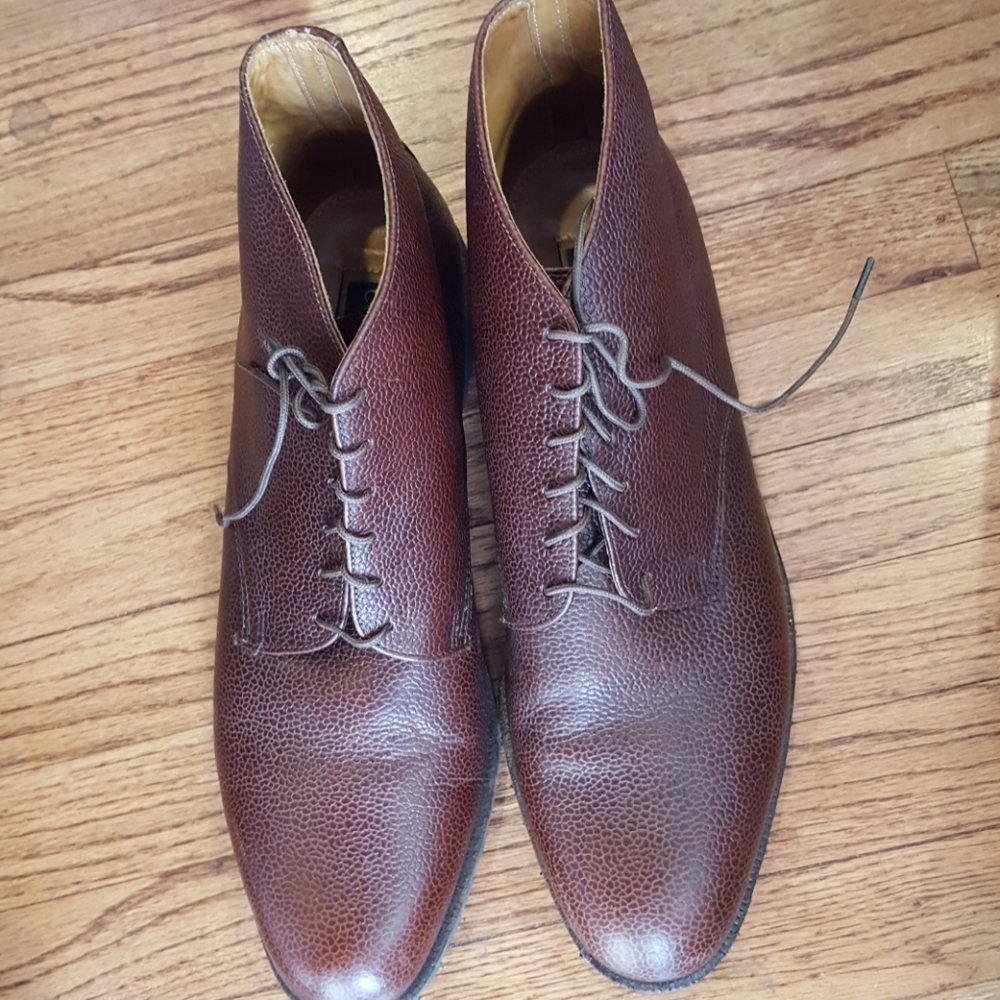 Men Cole Haan leather ankle lace-up boots size 12